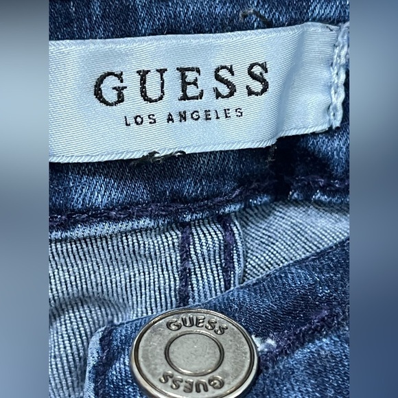 Guess 1981 Skinny Jeans Blue Stretch Denim Size 25 - Picture 5 of 13
